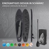 thumbnail of ECD Germany Aufblasbares SUP Board Makani 320 × 80 × 15 cm Schwarz – Komplettset mit Pumpe, Tragetasche & Zubehör, PVC Board bis 120 kg, Surfboard für