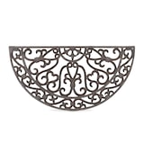 thumbnail of Relaxdays Fußabtreter Gusseisen rund, BxT: 60x31 cm, Jugendstil Schuhabstreifer, robustes Metall, Anti-Rutsch, bronze