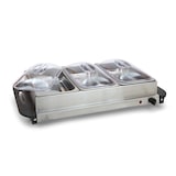 thumbnail of Scaldavivande Professionale in Acciaio Inox con 3 Vasche GN 1/3 e Coperchi, Temperatura Regolabile fino a 80°C, Ideale per Ristoranti e Hotel