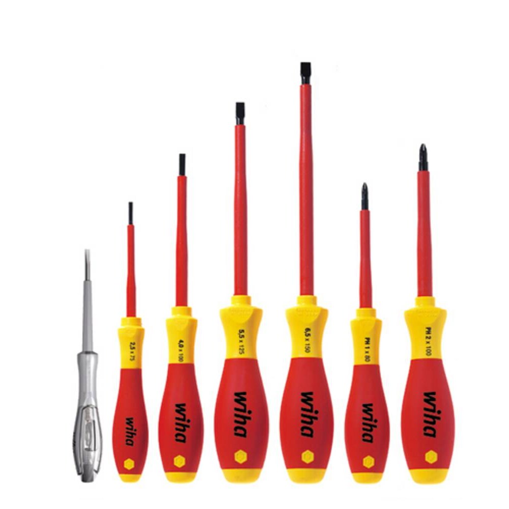 Wiha  VDE Schraubendreher-Set 7teilig Schlitz, Kreuzschlitz Phillips