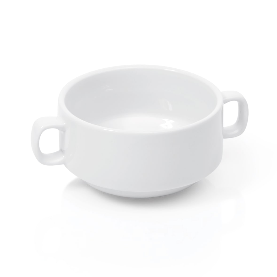 WAS Germany - Soepkopset, met handvatten, 260 ml, set van 6, porselein