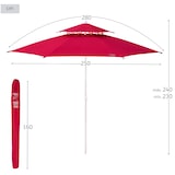 thumbnail of Guarda-sol octogonal de 280 cm com teto duplo e proteção UV35 + Aktive Beach