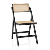thumbnail of Silla plegable / Silla de comedor TUDELA BAMBOO Bambú / Ratán marrón hjh LIVING