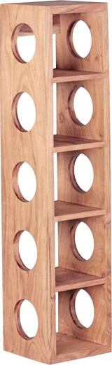 thumbnail of FineBuy Weinregal Massiv-Holz Regal Wandmontage für 5 Flaschen 70 cm Holzregal