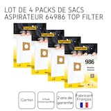 thumbnail of 4er-Pack Staubsaugerbeutel 64986 für Rowenta und Moulinex TopFilter Premium