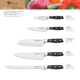 thumbnail of 3 Claveles Toledo - Cuchillo Jamonero Profesional 25 cm Acero Inoxidable