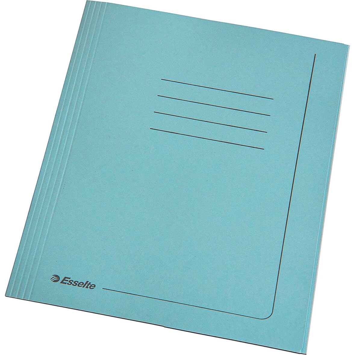 Esselte Cartelle Manilla 3 lembi - f.to 25 x 35 cm - Blu - 4 Confezioni da 25 pezzi - 55135