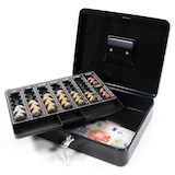 thumbnail of Geldkassette SAFE Stahl schwarz mit Münzzählbrett hjh OFFICE