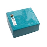 thumbnail of Pronappe - Réf.SV623828I - Carton de 1200 Serviettes ouate 2 plis - papier micro gaufré - 38 X 38 cm - 30 paquets de 40 serviettes Turquoise