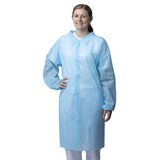 thumbnail of PP-Besuchermantel Nitras blau | Gr. XXL | 50 Mäntel mit Hemdkragen