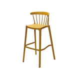 thumbnail of Windson Tabouret de bar ocre jaune, Polypropylène, 56x55x103cm (LxPxH), 50914