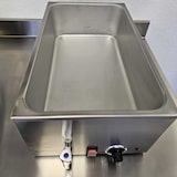 thumbnail of Baño María con grifo de vaciado, acero inoxidable, rango de temperatura 30 a 90°C, plata, tamaño GN1/1 150mm, 20 litros 10275 Vaiotec