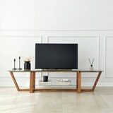 thumbnail of Dmora Mobile porta TV Dmatturr, Credenza da soggiorno, Armadio basso per TV, Base parete attrezzata, 158x35h35 cm, Noce