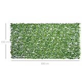 thumbnail of Outsunny Vedação Artificial em Rolo 3x1,5m Vedação de Privacidade para Balcão Jardim Exterior Planta Decorativa de Parede PE Verde