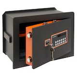 thumbnail of ARREGUI Plus C 181040 Caja fuerte de empotrar con cerradura certificada de llave y codigo, Caja doble Seguridad Fundo extensible, 27 x 38,5 x 20/30 cm