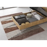 thumbnail of Cama con somier 120x190 con cabecera recta roble natural Demas