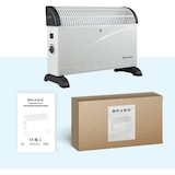 thumbnail of BRASQ Elektrische Convectorkachel - Verstelbare thermostaat - 750/1250/2000 watt - Verwarming - Wit
