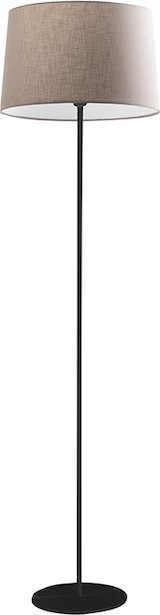 thumbnail of Schwarze Stehlampe VIVIEN mit elfenbeinfarbenem konischem Lampenschirm E27 IP20 48 cm – Stehlampe aus lackiertem Metall – Rossi Group
