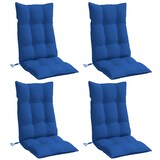 thumbnail of vidaXL Stoelkussens 4 st hoge rug oxford stof koningsblauw