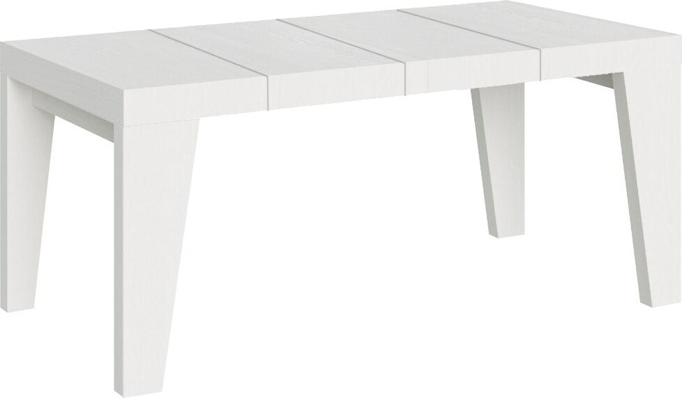 Ausziehbarer Tisch 130/390x90 cm Naxy Premium Esche weiß