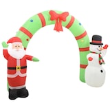thumbnail of Aufblasbarer Weihnachtsmann und Schneemann Deko Bogen LED 223cm