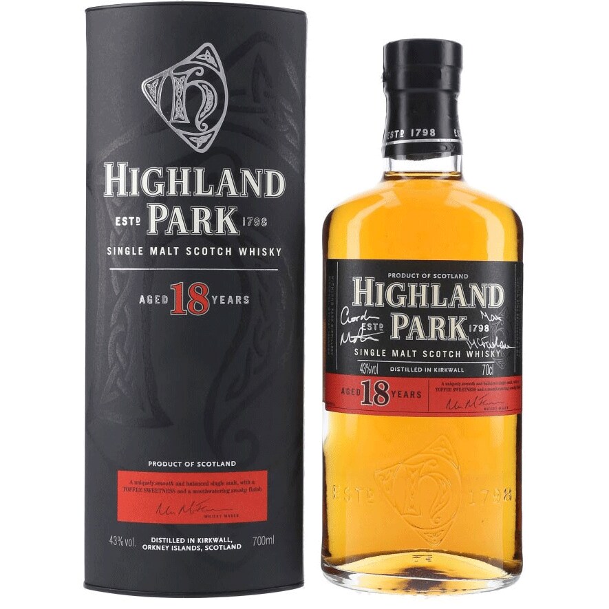 Whisky Highland Park 18 Ans - 43° 70 cl