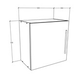 thumbnail of ArilaM TV Tisch wandschrank 1 Tür Eiche dekor.