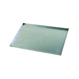 thumbnail of Plaque pour pizza en tôle aluminée bord droit - 40 x 60 cm | Gi Metal