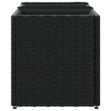 thumbnail of vidaXL Hochbeet mit 3 Fächern Schwarz 105x30x32 cm Poly Rattan
