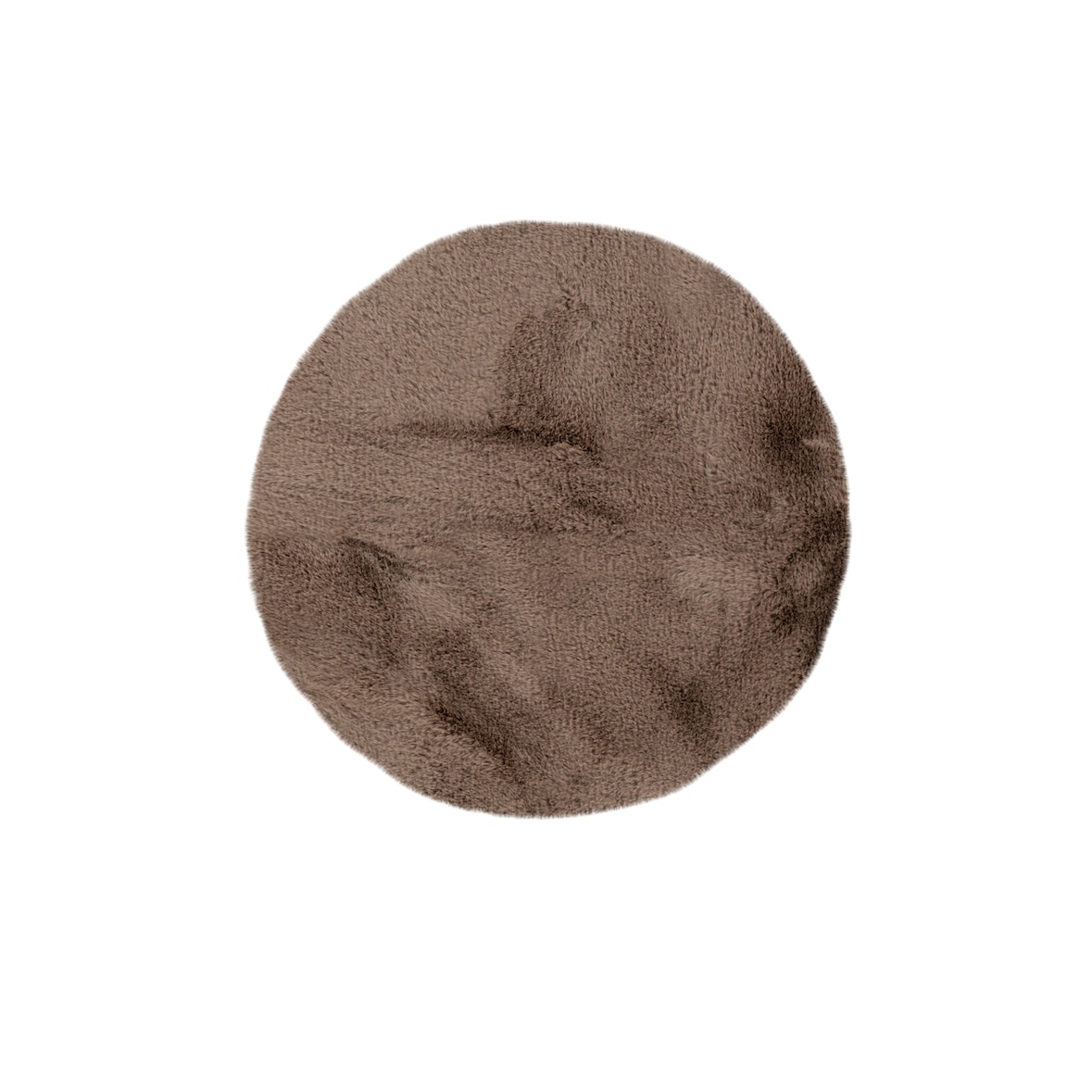 Badematte Priscella 200 Dunkelbeige Ø 100cm RUND