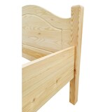 thumbnail of Massivholz Bett 100x200 Kieferbett Einzelbett Gästebett Futonbett Zubehör wählbar V-60.30-10Federleisten