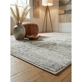 thumbnail of Vintage Perserteppich Orientalisch | 120x170cm, Florhöhe 9mm, Gesamthöhe 12mm | Silbergrau | Pflegeleicht | Wohnzimmer | LODI-Lambro | Kadima Design