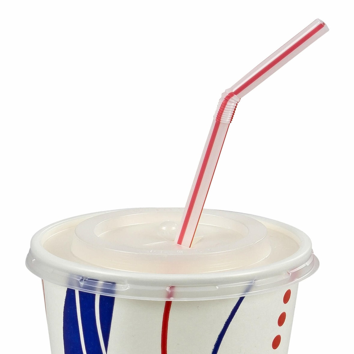 500x Deckel mit Kreuzschlitz für Trinkhalm für Pappbecher mit 90mm O