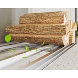 thumbnail of 4goodz Houtopslag Gegalvaniseerd Staal met Schuin dak – 66x150x150 cm - Donkergrijs