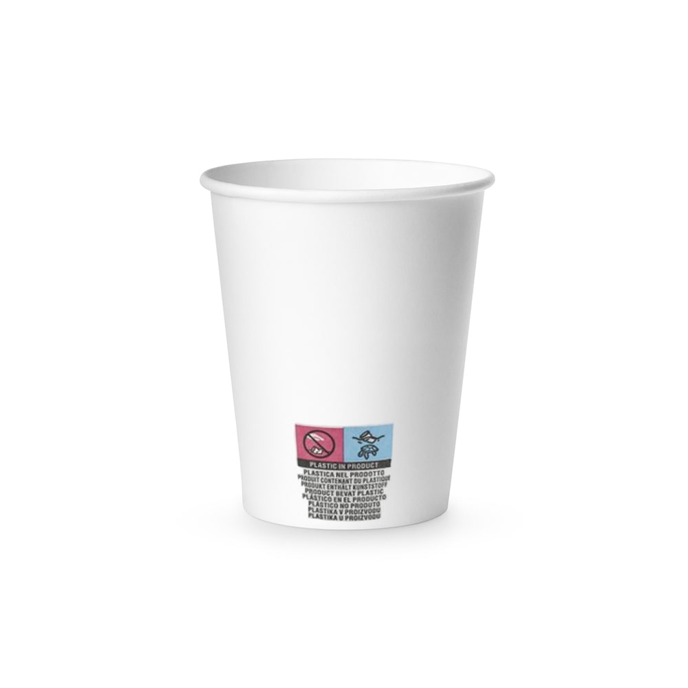 Pappbecher 200ml 7oz Weiß 5x100un