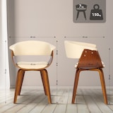 thumbnail of Stuhl Bruce Kunstleder creme