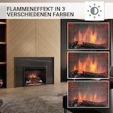 thumbnail of BALDERIA Calida 33, chimenea eléctrica empotrable, efecto llama LED, calefacción