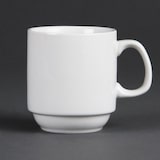thumbnail of Witte stapelbare bekers 284ml Lot van 12