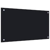 thumbnail of vidaXL Küchenrückwand Schwarz 70x40 cm Hartglas