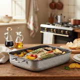 thumbnail of Mamù antiaanbak braadpan, aluminium, PFOA-vrij, krasbestendig, gemaakt in Italië, 30 cm