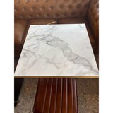 thumbnail of Vierkant tafelblad - CALACATTA Mat - gouden randen