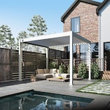 thumbnail of Weide Classic | Pergola Aluminium freistehend | 3 x 3,6 M | Lamellendach weiß