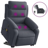 thumbnail of vidaXL Massagesessel mit Aufstehhilfe Elektrisch Dunkelgrau Samt