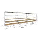 thumbnail of PROREGAL Mega Deal | 3x Schwerlastregal Giant Elephant | HxBxT 180x180x60cm | Fachlast 200kg | Verzinkt | Garagenregal, Lagerregal, Steckregal