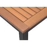 thumbnail of METRO PROFESSIONAL Mesa de jantar Gastro Lynx, alumínio/eucalipto, 137 x 90 cm, retangular, preta