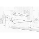 thumbnail of KAWOLA tumbona tapizada SARAH otomana recamiere tela verde 163x77x73cm