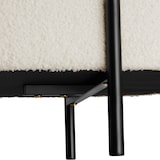 thumbnail of tectake Banc LANJA rembourré, en tissu bouclé et avec espace de rangement - Bouclé crème/ blanc - 405233