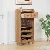 thumbnail of vidaXL Weinschrank ASKIM Honigwachs 57 x 37 x 114 cm
