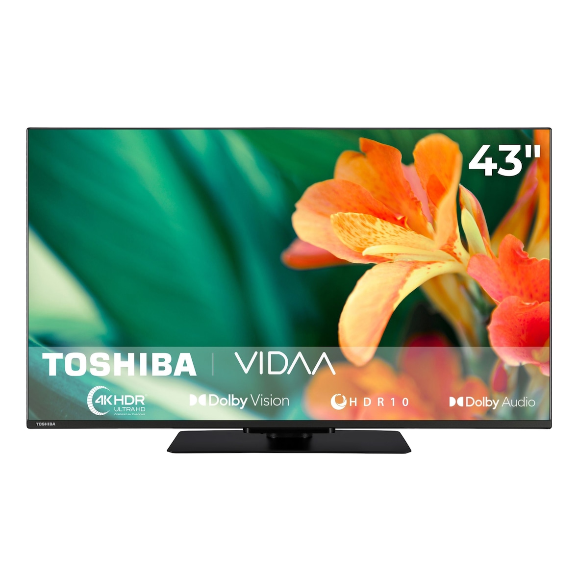 Toshiba 43UV3463DA Fernseher 43 Zoll Smart TV VIDAA 4K UHD HDR Dolby Vision, Triple-Tuner (2026)