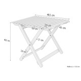 thumbnail of Klappbarer Gartenstuhl Buche natur Stoff blau-weiß V-10-216N-17
